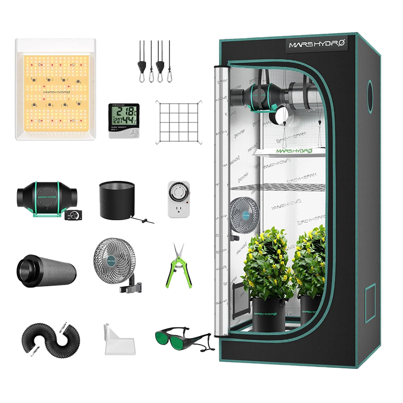 Growbox Komplettset S und dazugehöriges Zubehör 